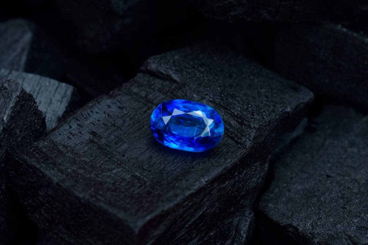 A Blue Sapphire Stone