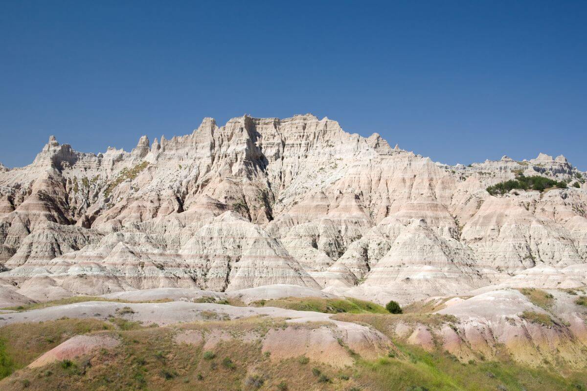 View of The Badlands National Park in South Dakota