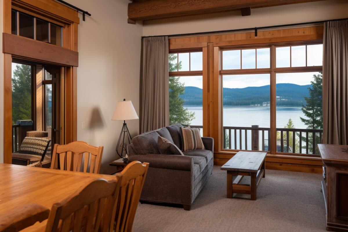 A view of Whitefish Lake from The Lodge