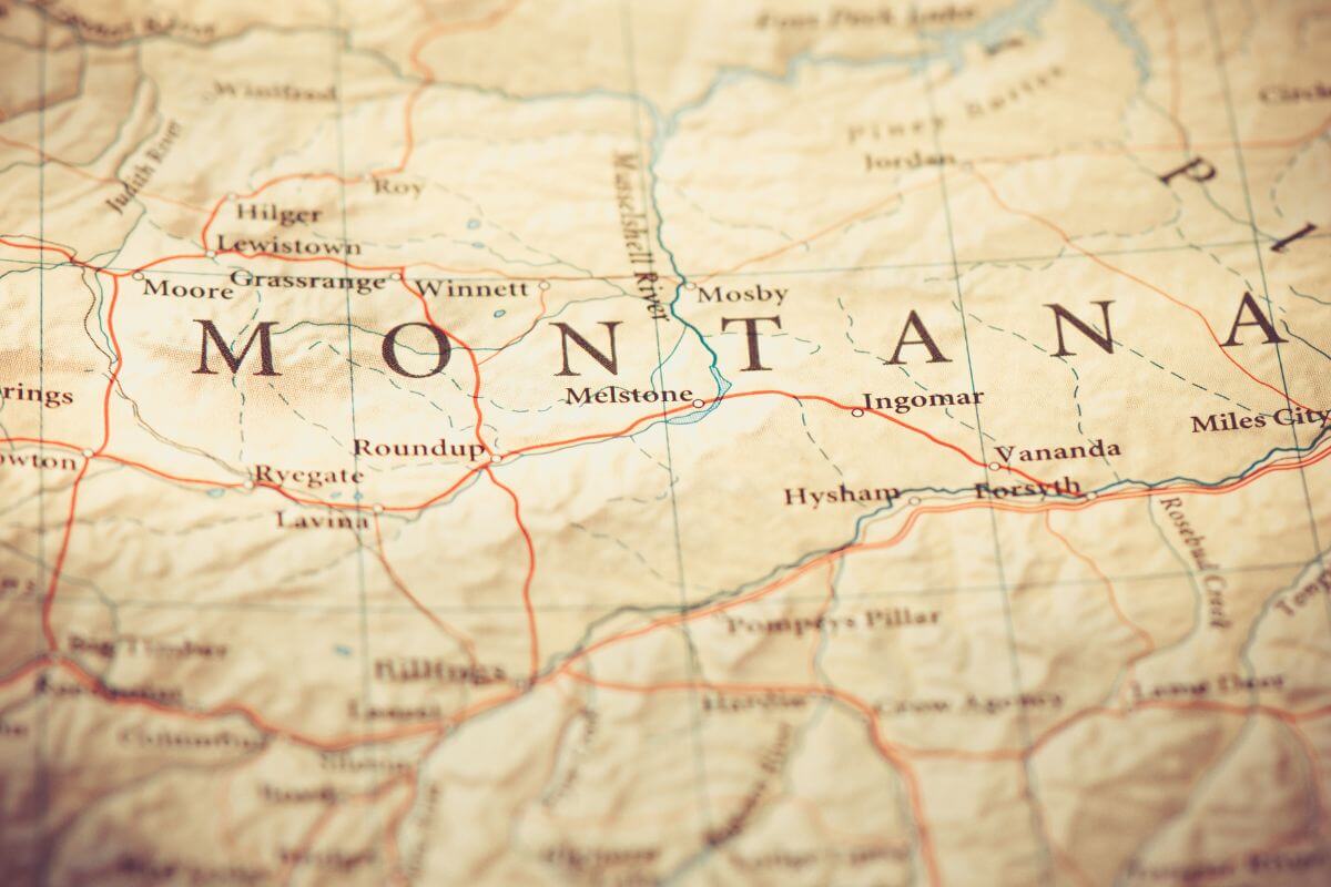 A Map of Montana