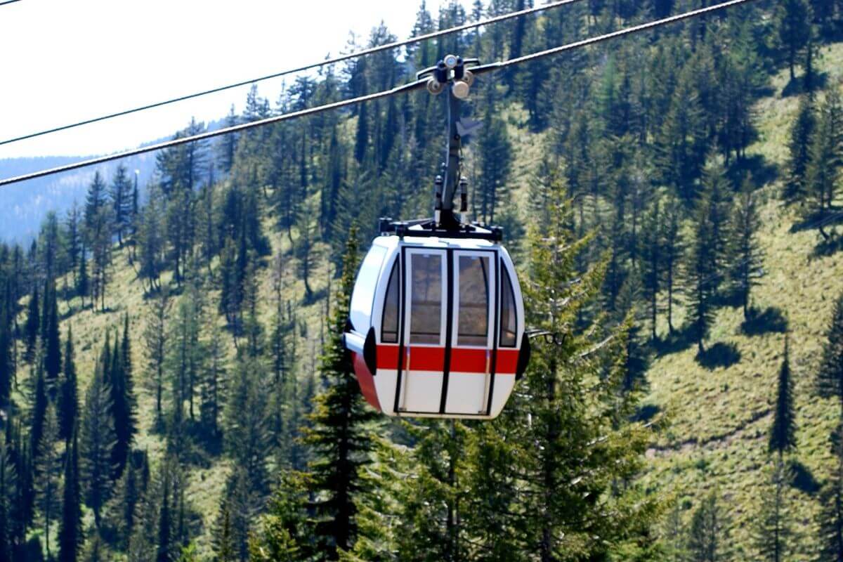 Cable Car in Montana's Whitefish Mountain Resort
