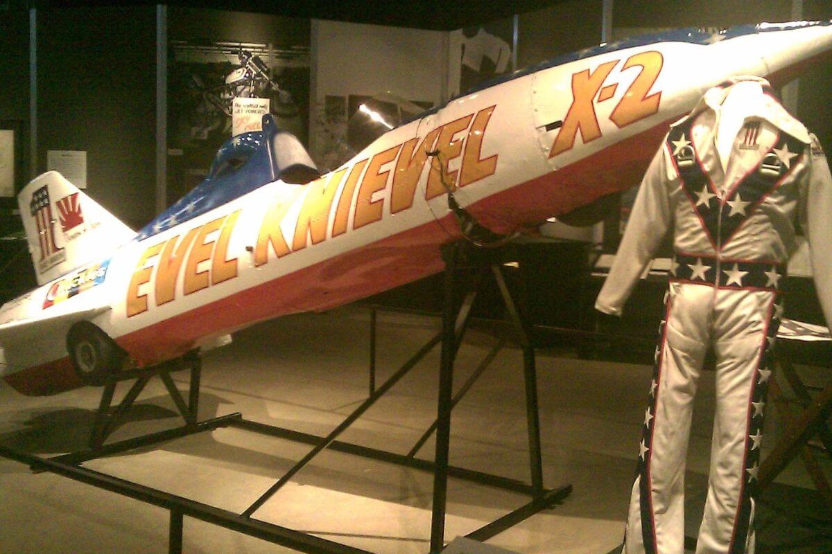 Evel Knievel's Daredevil Suit and Rocket on Display in Montana