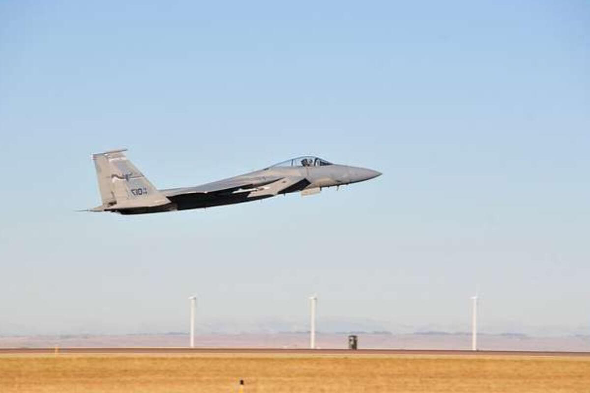 Defense F-15 Strike Eagle Taking Off
