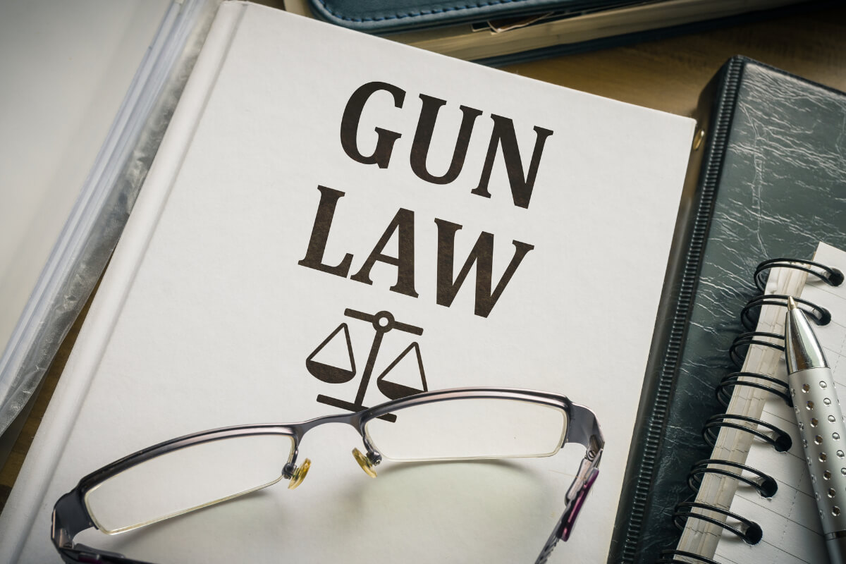 Gun Law Book with Eyeglasses
