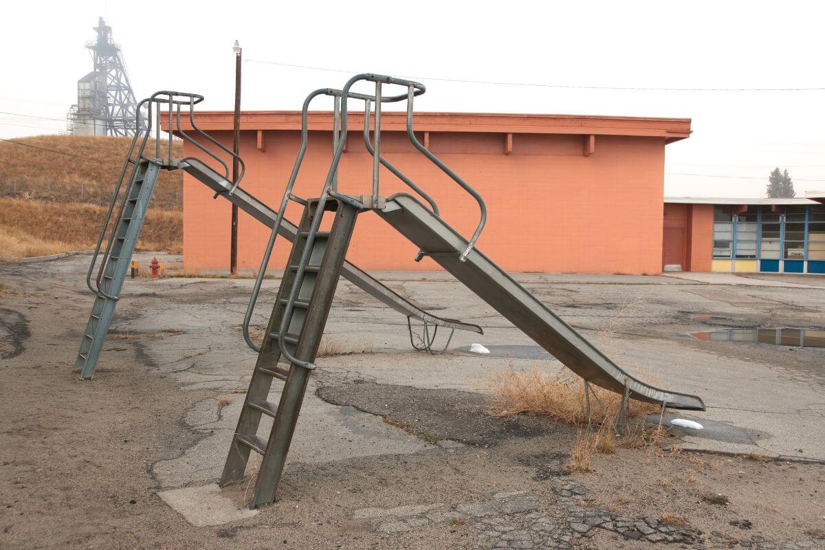 Abandoned School Playground in Montana