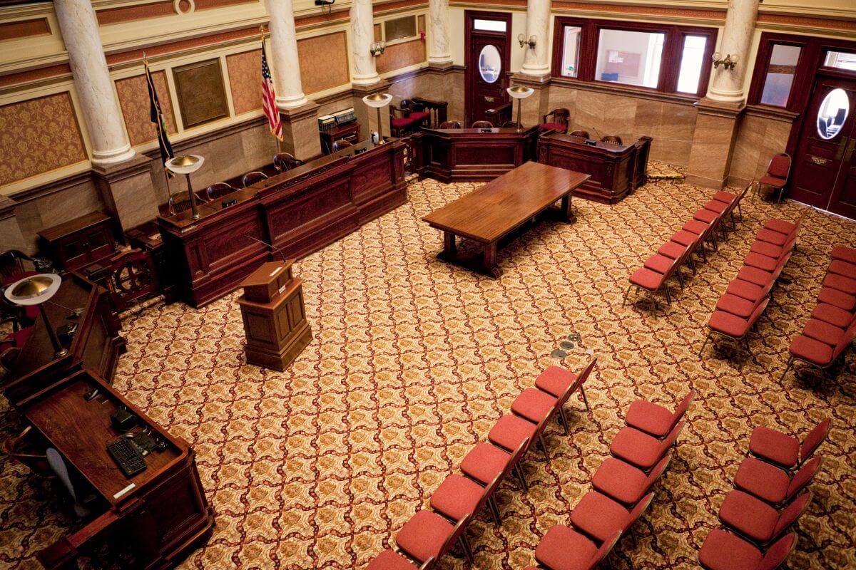 Senate Chamber of Montana State Capitol