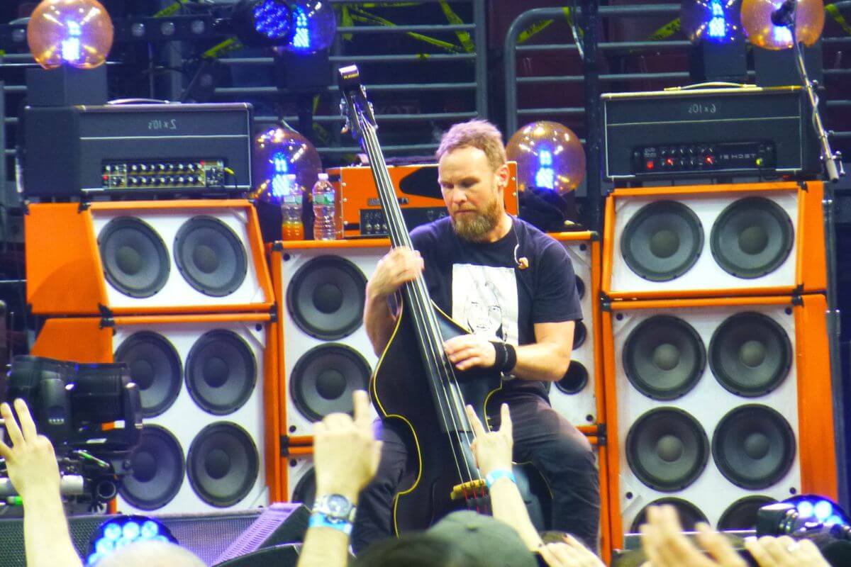 Jeff Ament Playing His Base