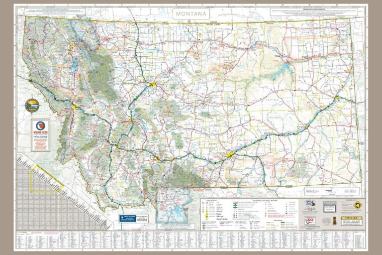 Montana Road Map Directory: Scenic Routes and Highways - Pocket Montana