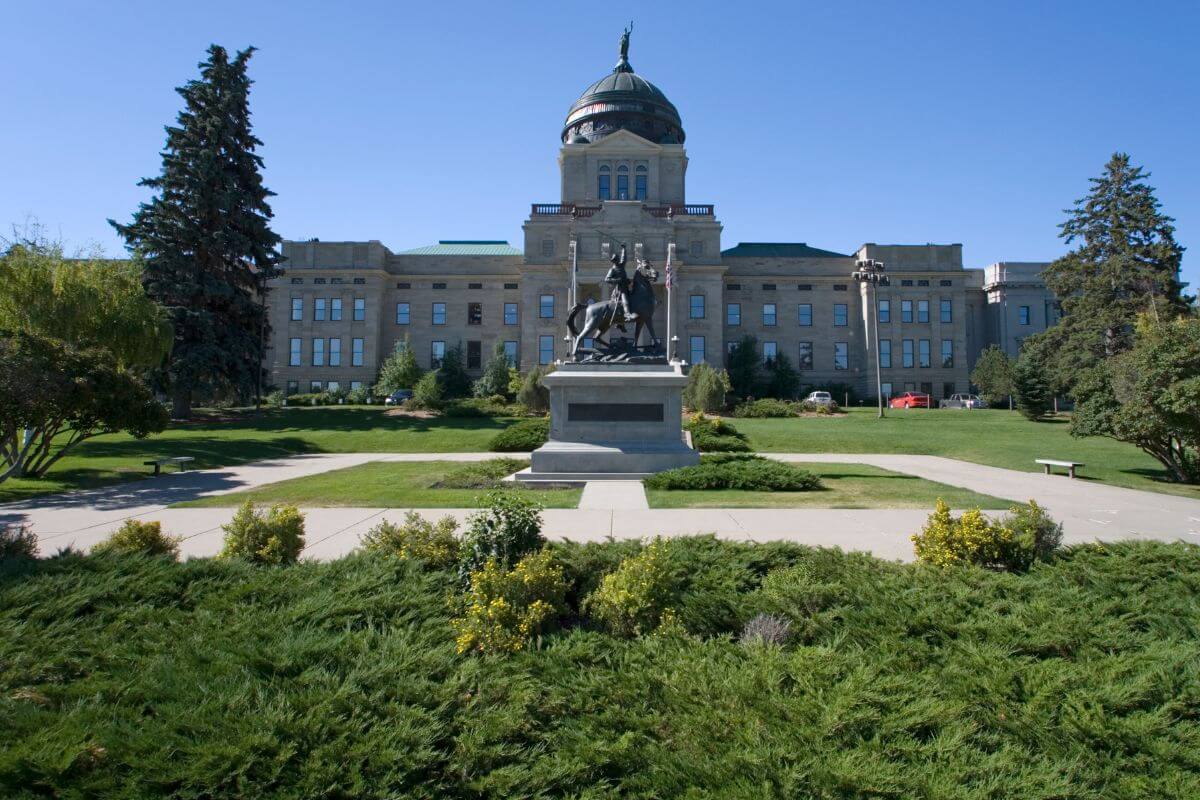 View of the Montana State Capital