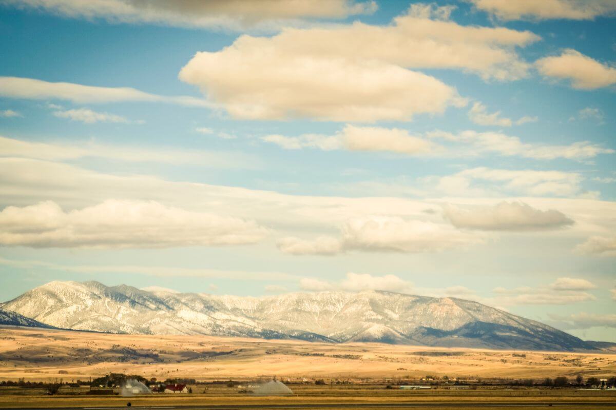 Montana Landscape with Mountains