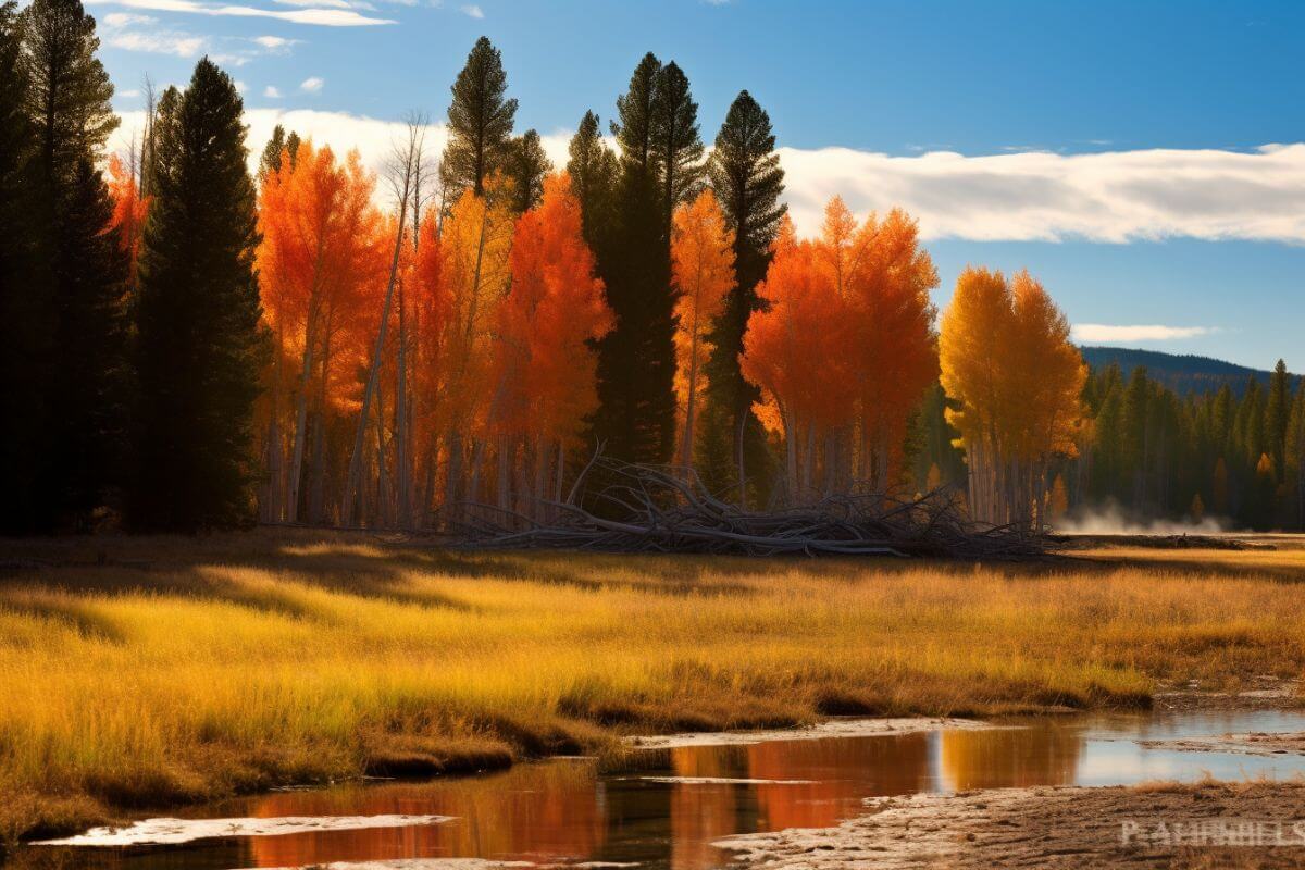 Aspen trees in Yellowstone National Park