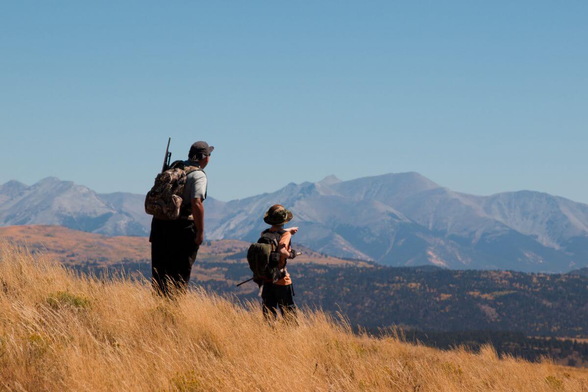 
A father takes his son on a hunting adventure, teaching him about the designated hunting spots in the state.