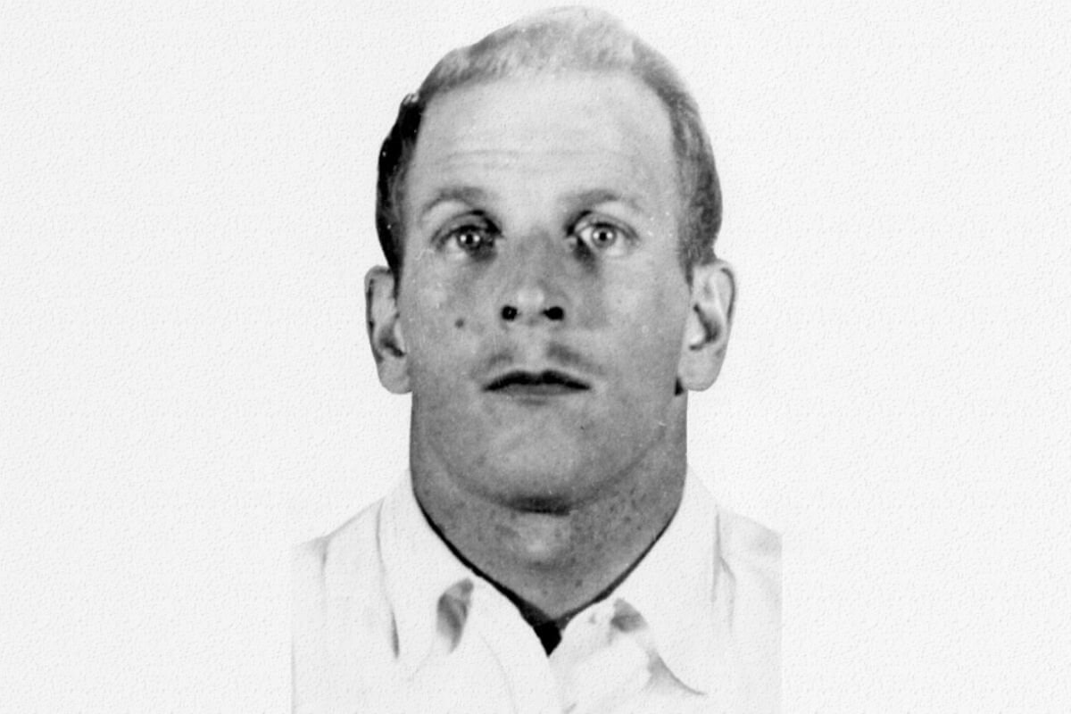 A black and white photo of Edward Wayne Edwards.