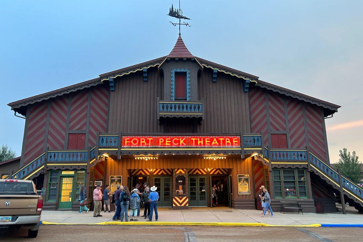 Fort Peck Theatre in Fort Peck, Montana, a haunted attraction made infamous by its phantom noises and ghostly sightings