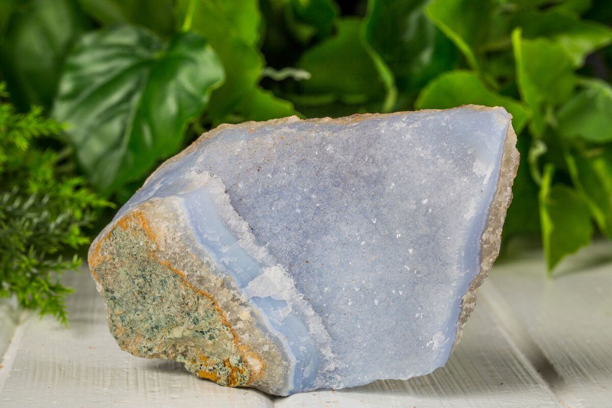 A piece of blue Chalcedony from Montana.