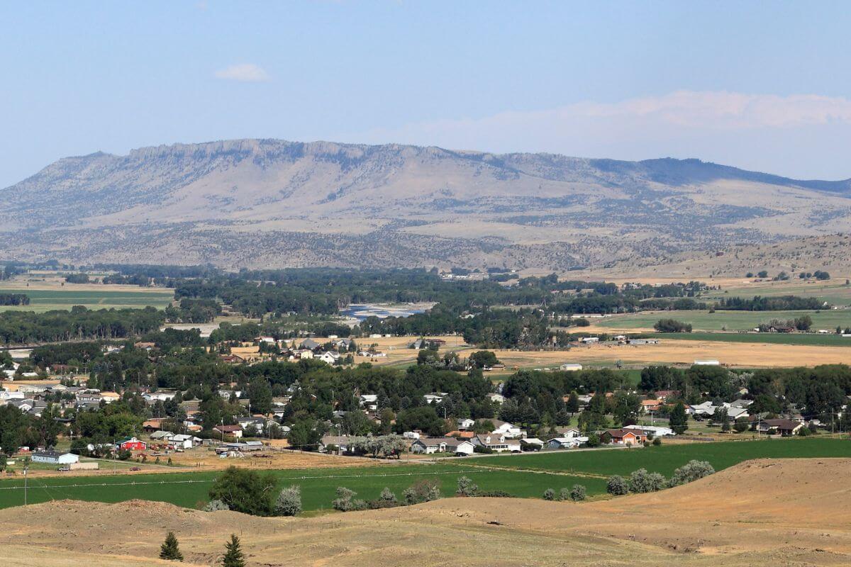 View of Livingston Montana at Daytime