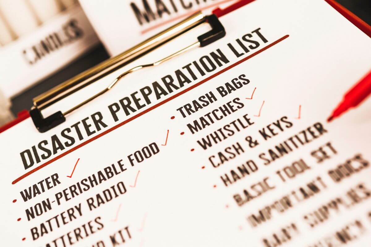 Disaster Preparation List