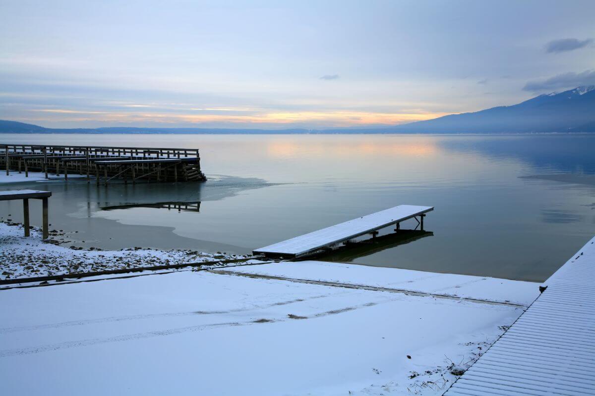 Flathead Lake in March