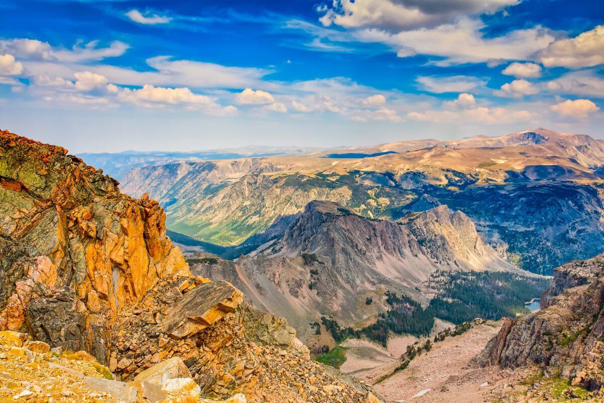 A breathtaking view from the top of a mountain in Montana.