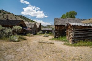 A abandoned town in Montana famous for its haunted history.